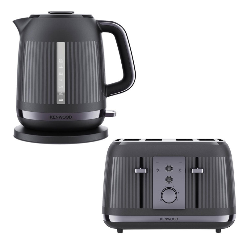 Dusk 1.7L Kettle & 4 Slice Toaster Grey