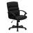 Mid-Back LeatherSoft Swivel Office Chair with Accent Divided Back and Arms