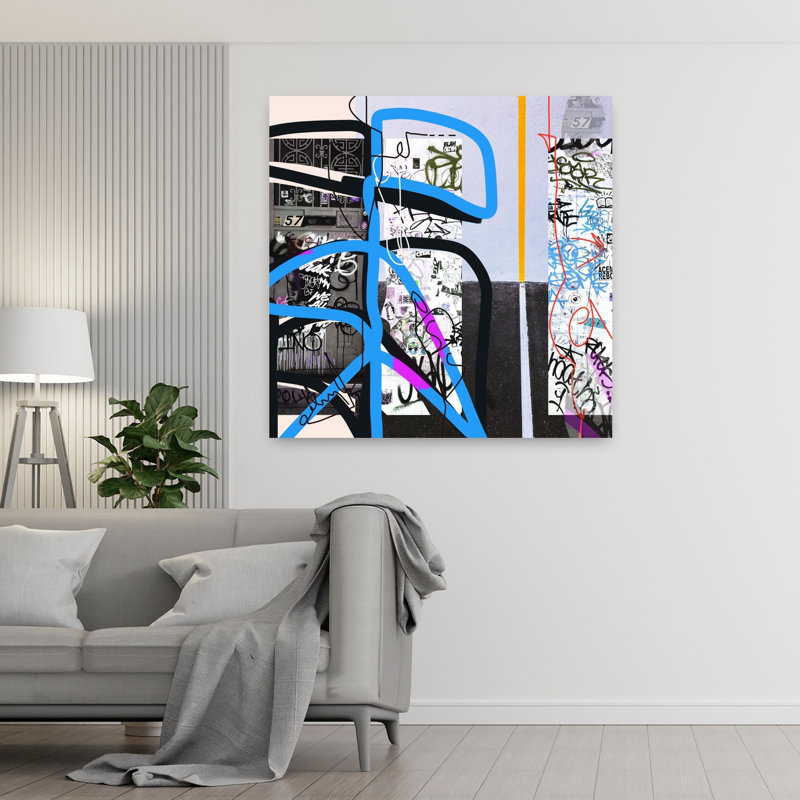Art contemporain, art contemporain abstrait, H 48 po x l 48 po