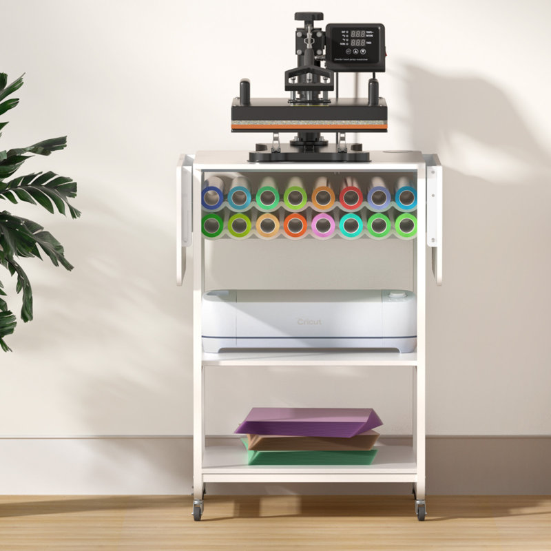46.5'' x 19.7'' Foldable Sewing Table with Wheels