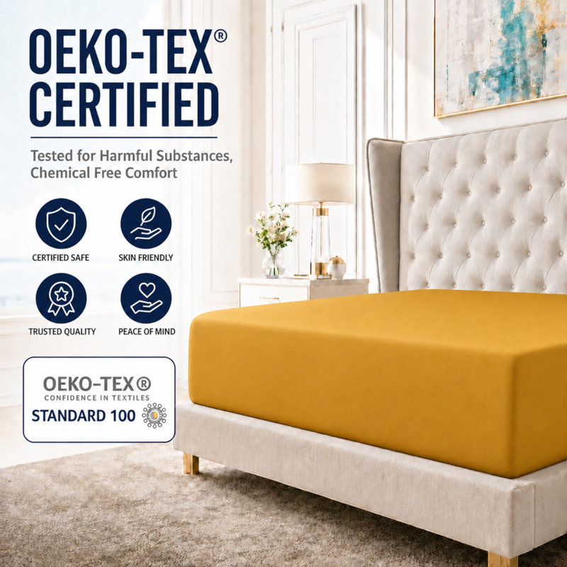 Luxury Comfort Fitted Sheet – 40cm (16 Inch) Extra Deep Pocket, Ultra-Soft Hypoallergenic Brushed Microfibre, Breathable & Fade-Resistant, Durable Elastic Bed Sheets