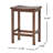 Outdoor Acacia Wood Counter Height Barstool, Set Of 2, Mahogany Brown Finish