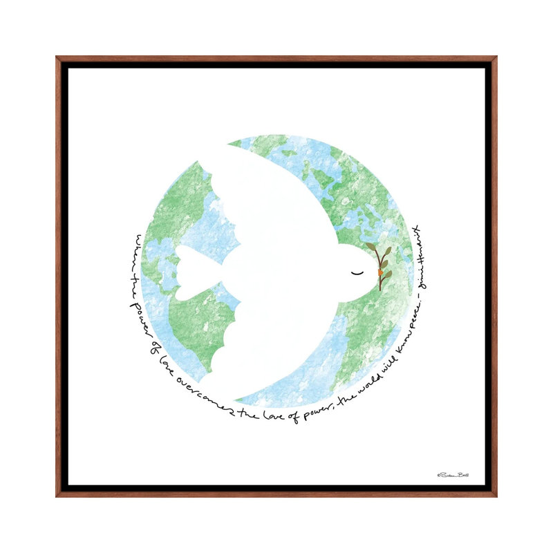 Power Of Love 1 Piece Wall Art on Canvas, 45.72 cm H x 45.72 cm W x 4.445 cm D, Classic Wood