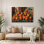 Art mural en métal noir Fruit kaki-1213939120