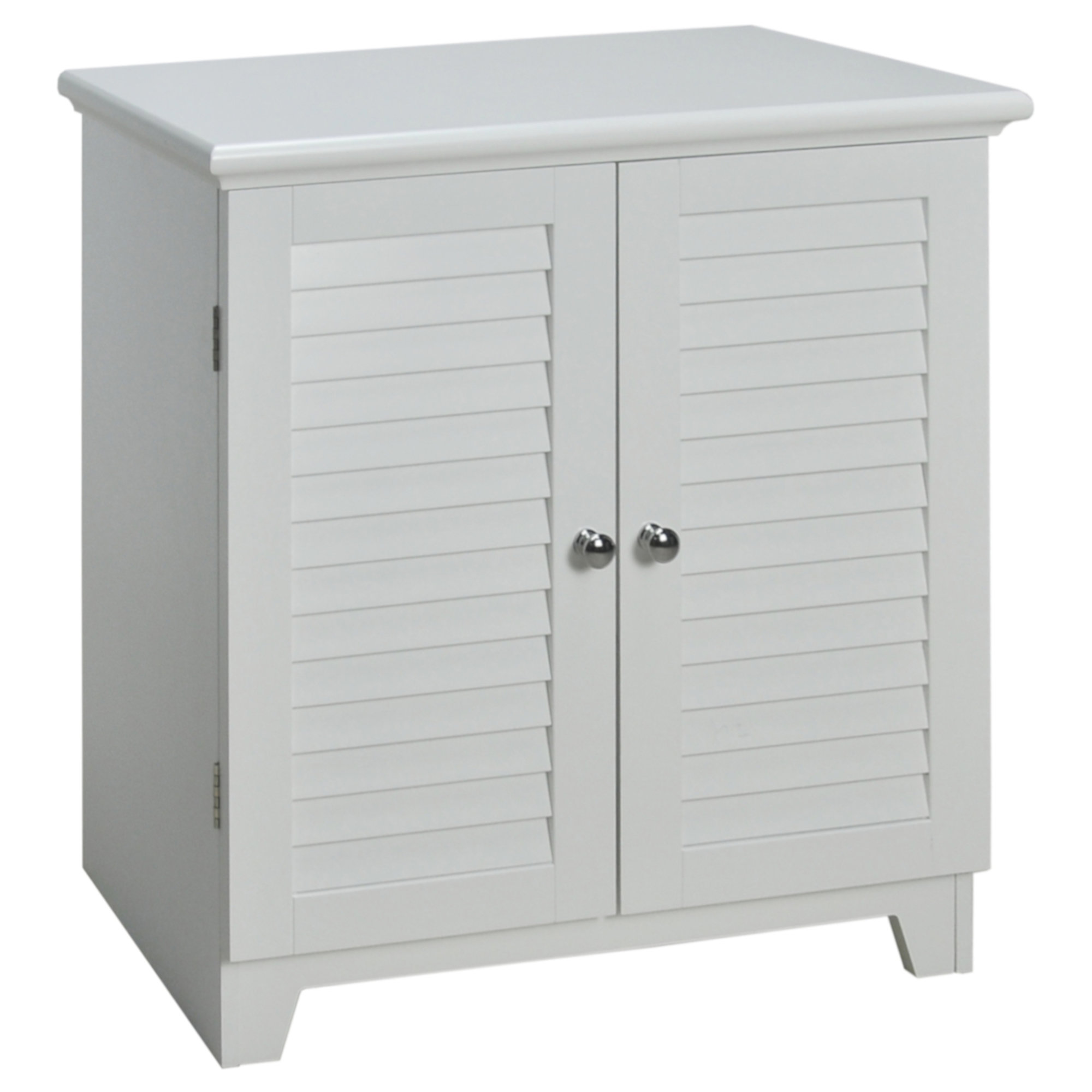 Deprise White Bathroom Storage Cabinet Ebern Designs