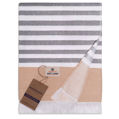 Serviettes de plage 100% coton 35 x 60 po Peshtemal