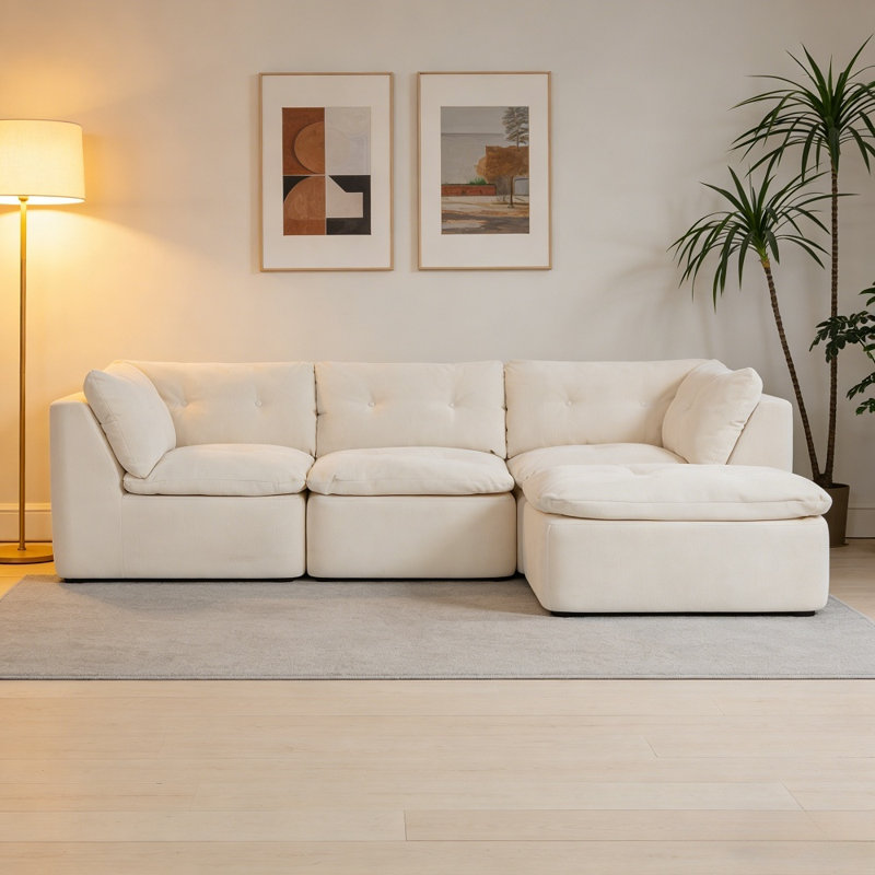 Canapé modulaire Modern Cloud, Beige