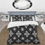 White Black Diamond III - Traditional Duvet Cover Set-109148485