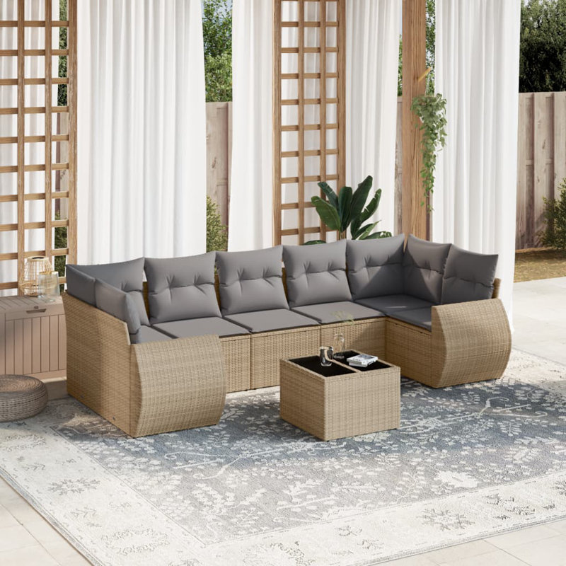 Garden Sofa Set Beige