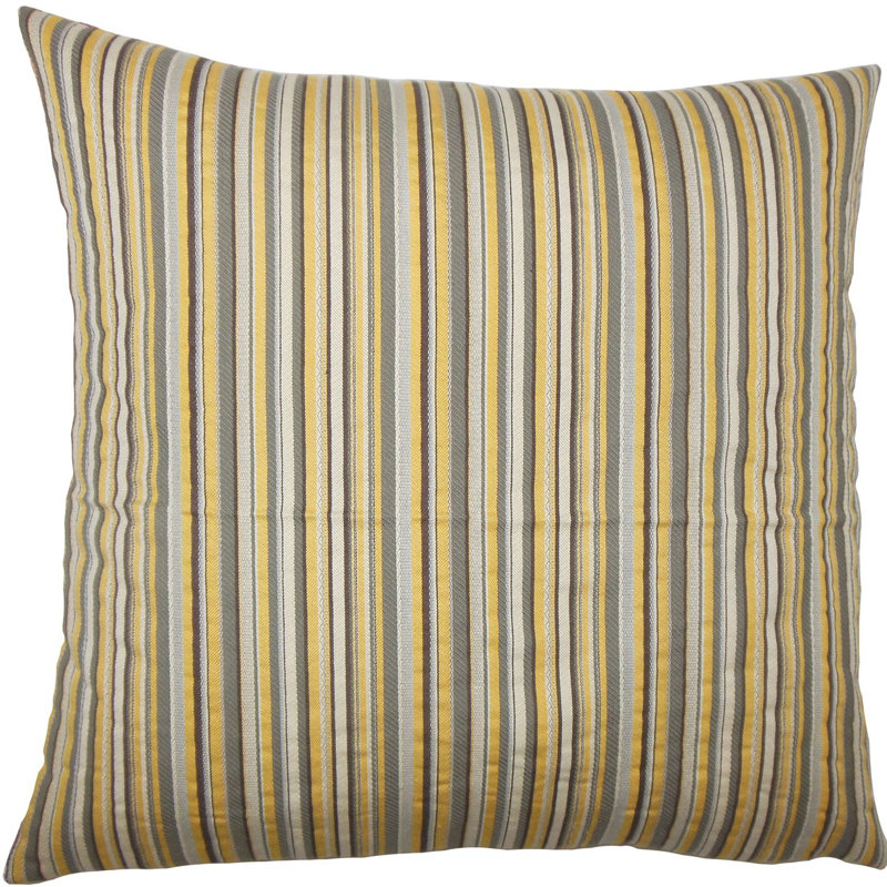 Coussin décoratif rayé wilmet, H 18 po x l 18 po x P 5 po