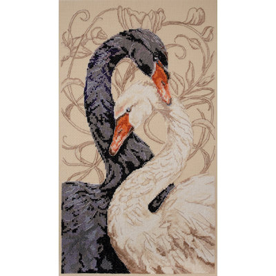 Cross-stitch kit - Swans of love AH-269
