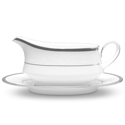 Noritake Regina Platinum Gravy Boat (2 PCS), 13 OZ.