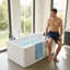 Bain tourbillon et bain tourbillon, maison moderne en acier acrylique