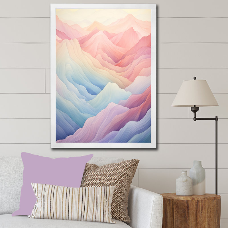 Majestic Mountain Views II, H 32 po x l 24 po x P 1 po, Cadre simple blanc