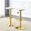 Chaises et tabourets de bar modernes et minimalistes. Peut pivoter à 360 ° et ajuster le levage. Dossier en PET et sièges en polyuréthane. Ensemble de 2. Convient aux bars, aux restaurants et aux caissiers de la réception.