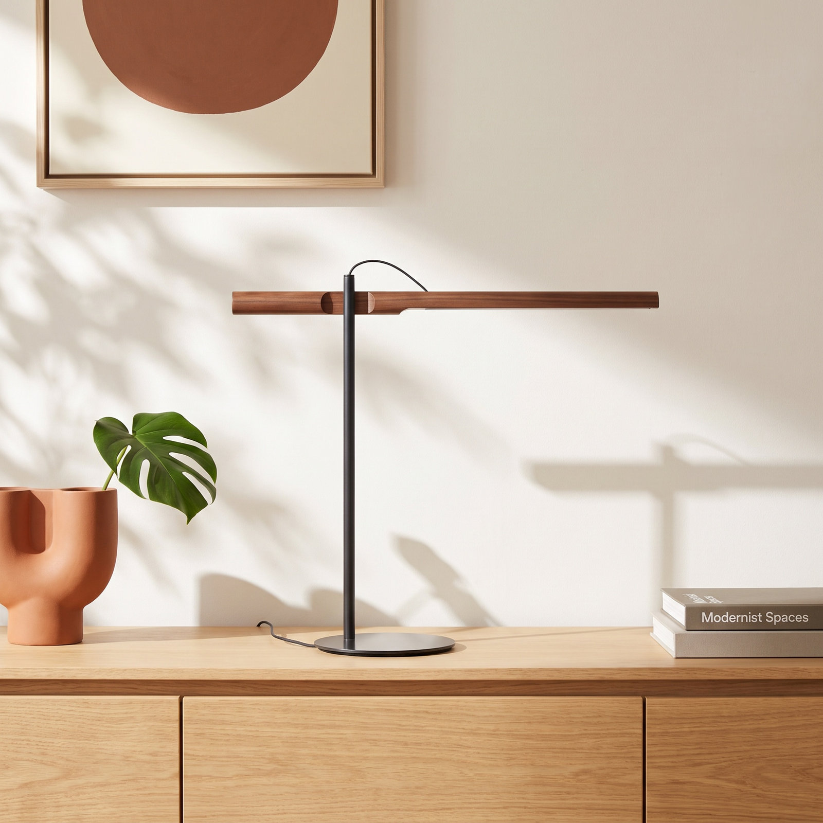 Type A Metal Desk Lamp, Walnut, Oblivion