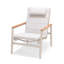 LifestyleGarden Maui FSC Teak and Aluminum Outdoor Patio Recliner Dark Gray Sofa Chair-302073962