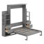 Lit escamotable mural avec tablettes Murphy-244026107-244026110