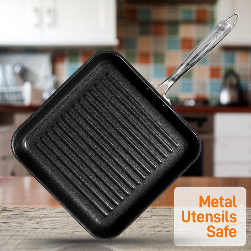 11'' Non-Stick Aluminum Grill Pan / Griddle Set