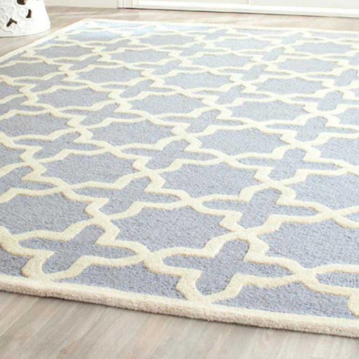 Von Geometric Wool Hand Woven 152cm X 244cm Area Rug