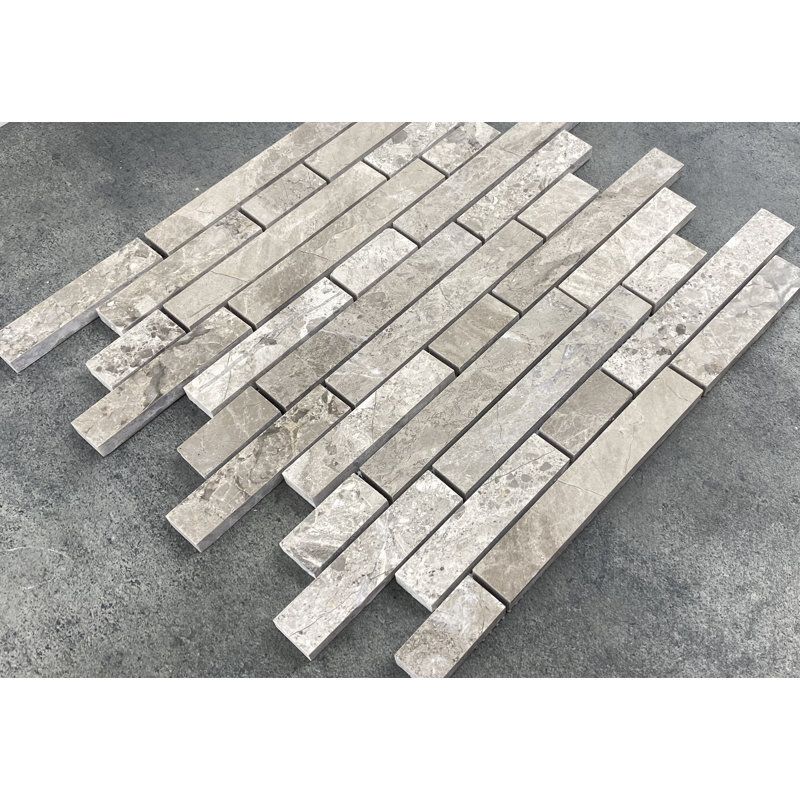 Carreau de mosaïque linéaire en marbre