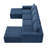 110*72" Modular U Shaped Sectional Sofa with Ottomans,No Assembly Required-963219025