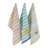 Cotton Stripe Embroidered Kitchen Towel Linen Set