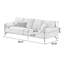 Canapé 86,61 po en chenille standard noir-129453423