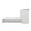 Grand lit escamotable style ferme avec station de charge, lit plateforme pliable avec tiroir de rangement spacieux-934287228