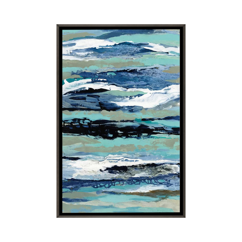 «Coastal Sea Foam I» par Silvia Vassileva - reproduction d'art, Pas de tapis, H 26 po x l 18 po x 1,5 po