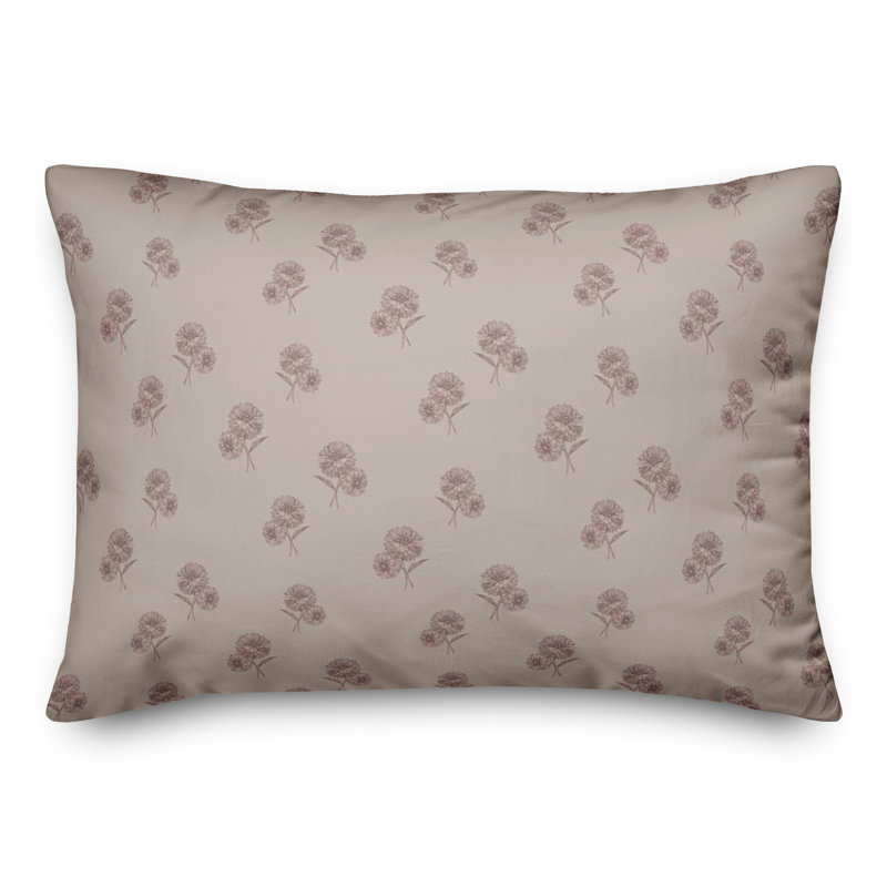 Housse de coussin rectangulaire en polyester / mélange de polyester, Brun