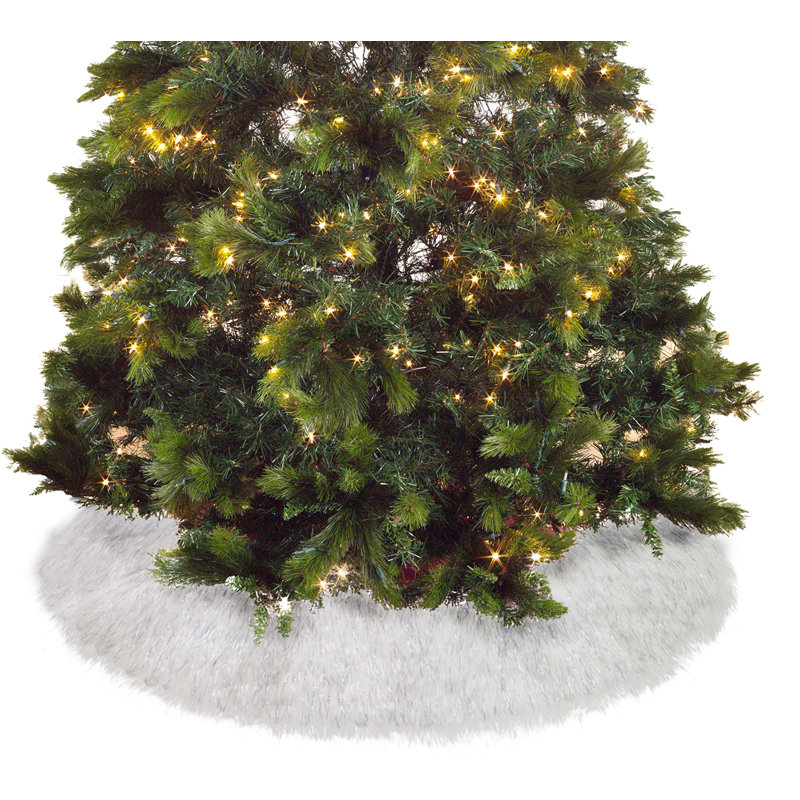 Cache-pied pour sapin, Blanc