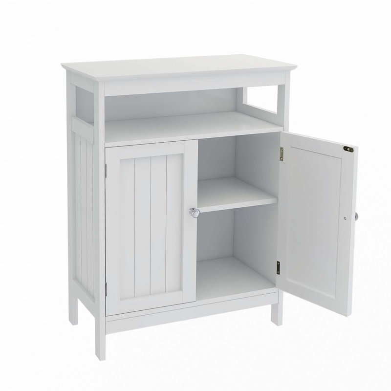 Bathroom Standing Storage With Double Shutter Doors Cabinet