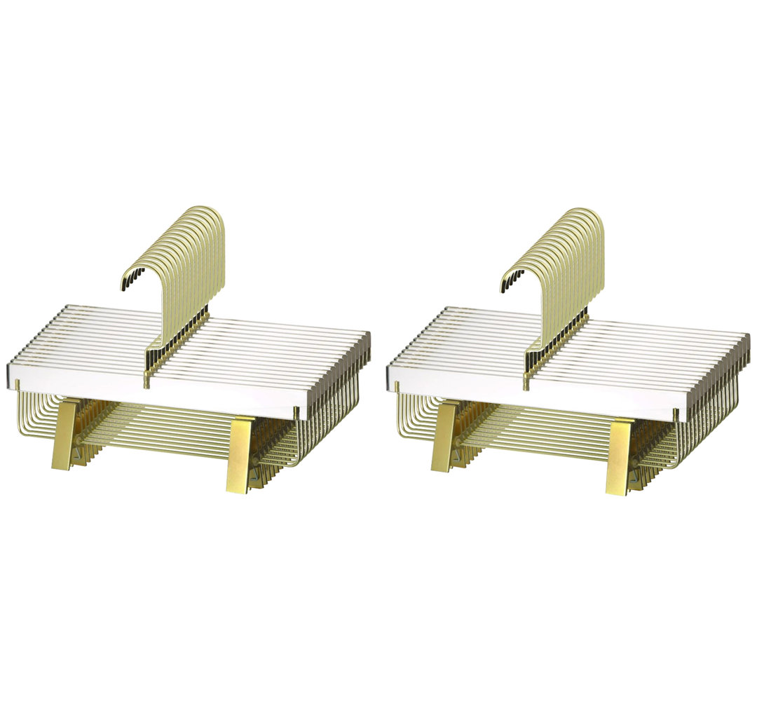 Quality Acrylic Clear Skirt Hangers, Skirt Hangers Organizes Closet Willa Arlo™ Interiors 