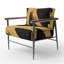 Tomalin Crossing Paths I - Fauteuil d'appoint rembourré en velours moderne-1512062747