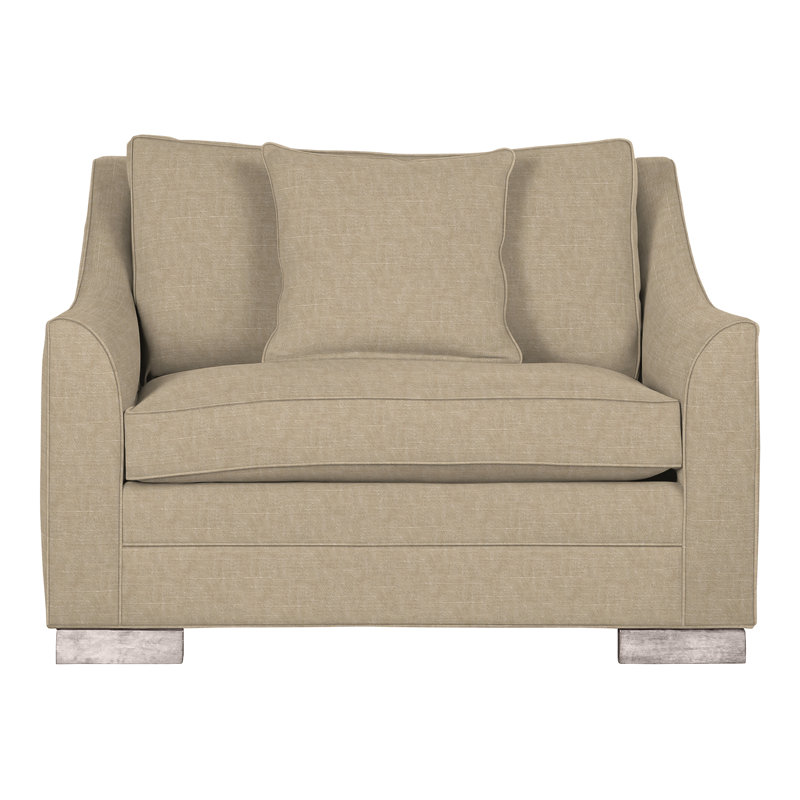 Chaise et demi 50,5 po Nicholas, Perigold montage beige, Gris tourterelle