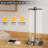 Quinita 23"  Glass Table Lamp Set with Touch Control,  LED Bulbs, USB Ports-1834354861