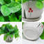 Plante grimpante artificielle de 11 pouces avec pot en plastique peint à la main et soucoupe pour bureau de table