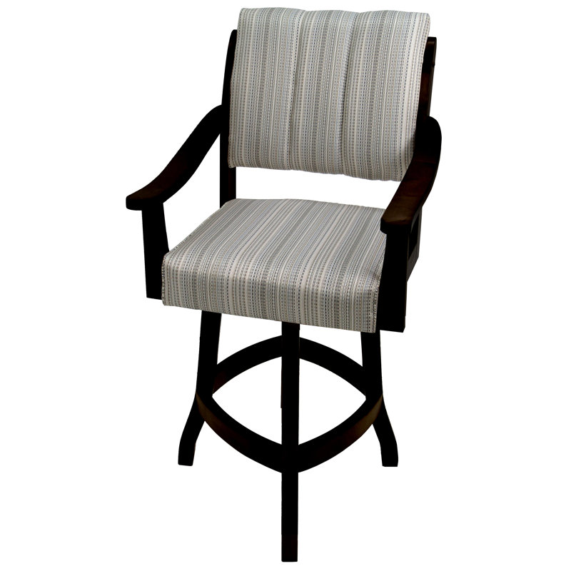 Tabouret de bar Curby, Noir, Tabouret de comptoir (siège d'une hauteur de 26 p