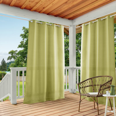 Ensemble de 2 rideaux à œillets TOWN & COUNTRY BASICS Cabana pour intérieur et extérieur