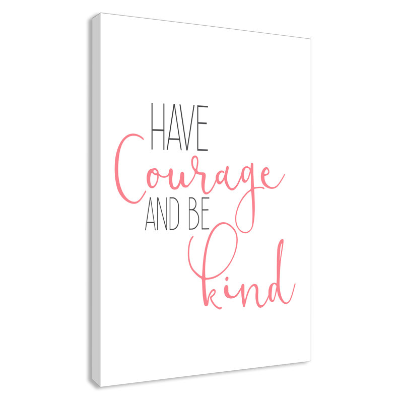 «Have Courage 1», art sur toile, H 36 po x l 24 po x P 1,5 po