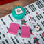 Jeu de Mahjong traditionnel chinois 144 + 2 pièces de rechange-114554706