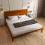 Mid-Century Modern Bamboo Wood Platform Bed With Wood Slat Support, No Box Spring Needed-1887975400-1887975402