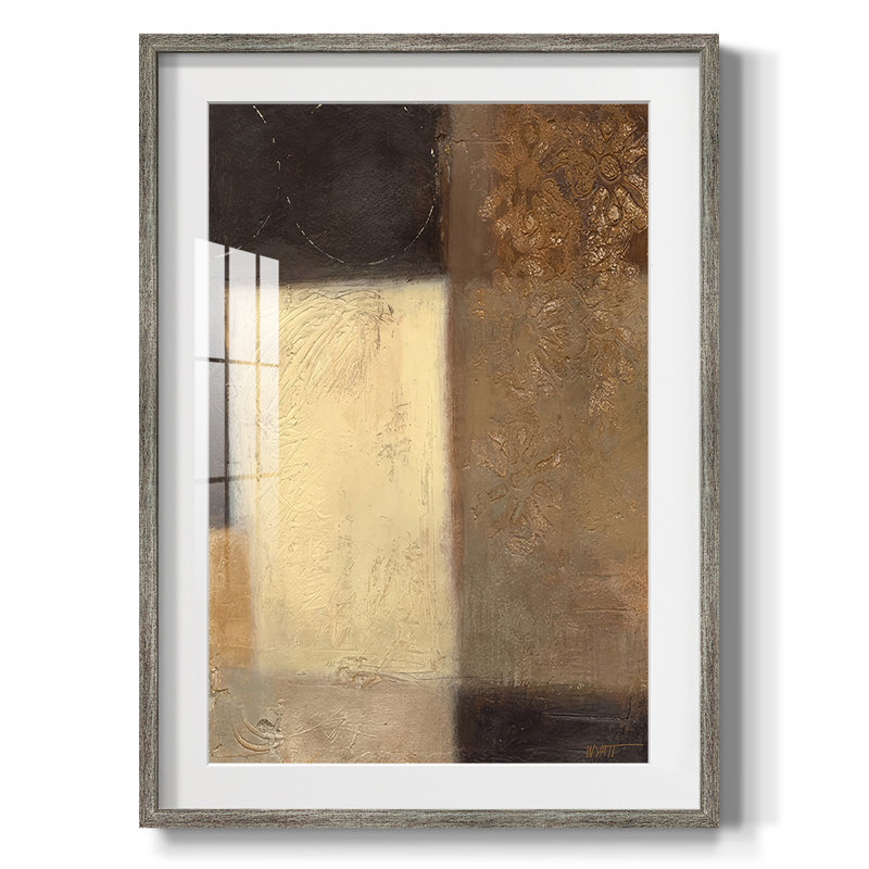 Ivoire et onyx II - impression encadrée, Vieilli, H 28,5 po x l 20,5 po
