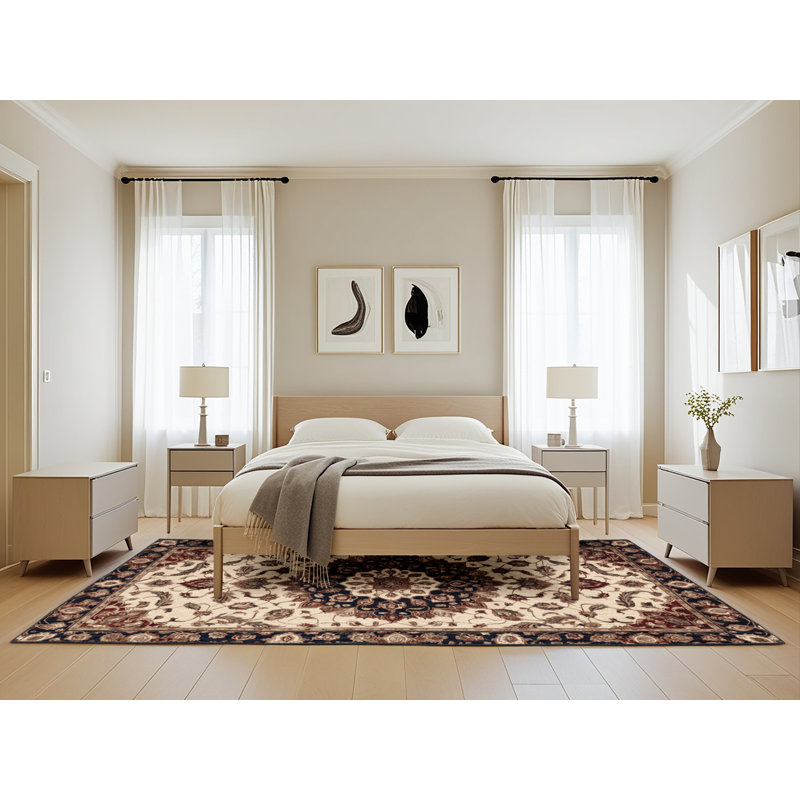 Tapis brun lavable à la machine, Rectangle de 5 pi x 8 pi