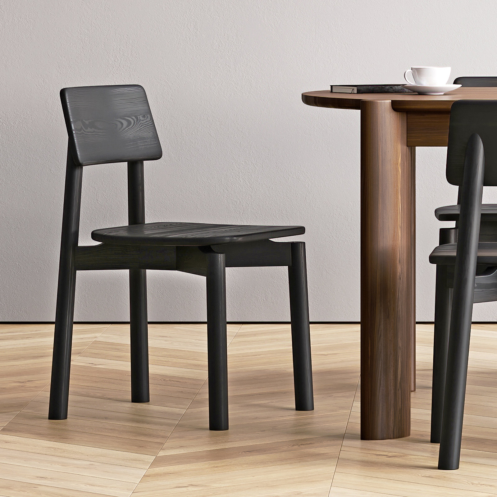 Ridley Dining Chair, Ash Black