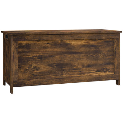 Storage Chest w/ 2 Safety Hinges, Wooden Box by Ophelia & Co.