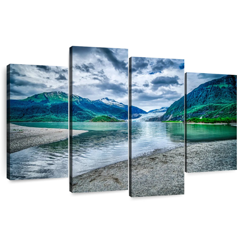 Alvord Mendenhall Glacier Scenery, 42" H x 68" W