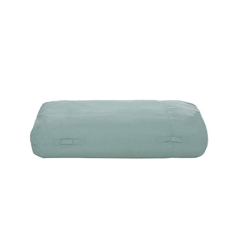Kasper Water Resistant 6'X3' Lounger Bean Bag, Teal Fabric
