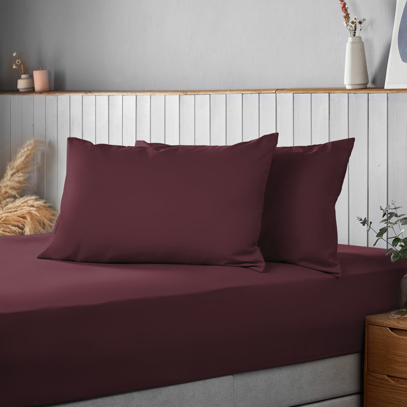 Silentnight Supersoft Plain Microfibre Housewife Pillowcase, Purple